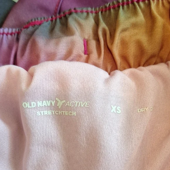 Old Navy Pink and Orange Athletic Shorts with Elastic Waistband. NWT Size XS - Picture 8 of 8